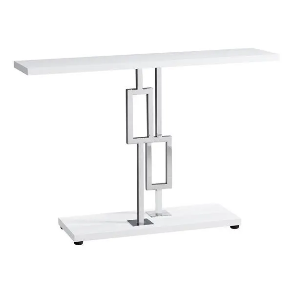 Table d'appoint Monarch, 47,25 po x 31,75 po, composite, blanc