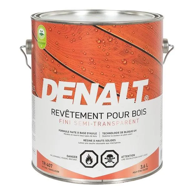 Teinture d'extérieur translucide Denalt Base teintable 3,6 L