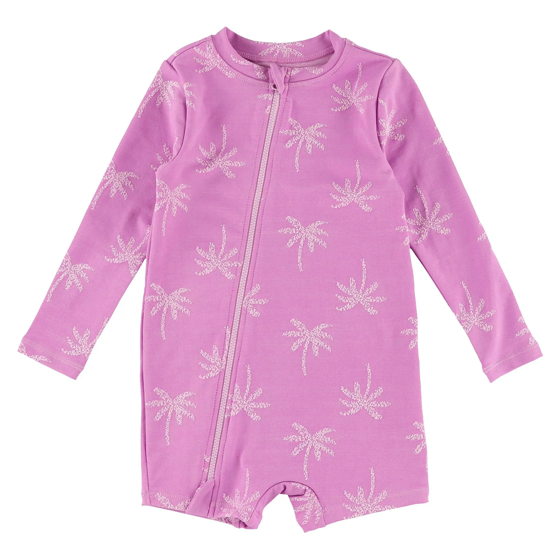 Palm Tress Long Sleeve Swimsuit 3-24m