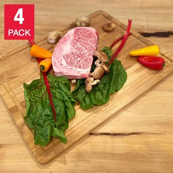 Japanese A5 Wagyu Ribeye Steaks, 4 x 227 g (8 oz)