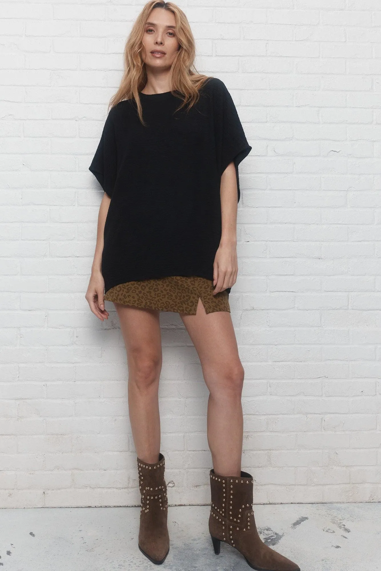 Berangere | Chandail ample noir