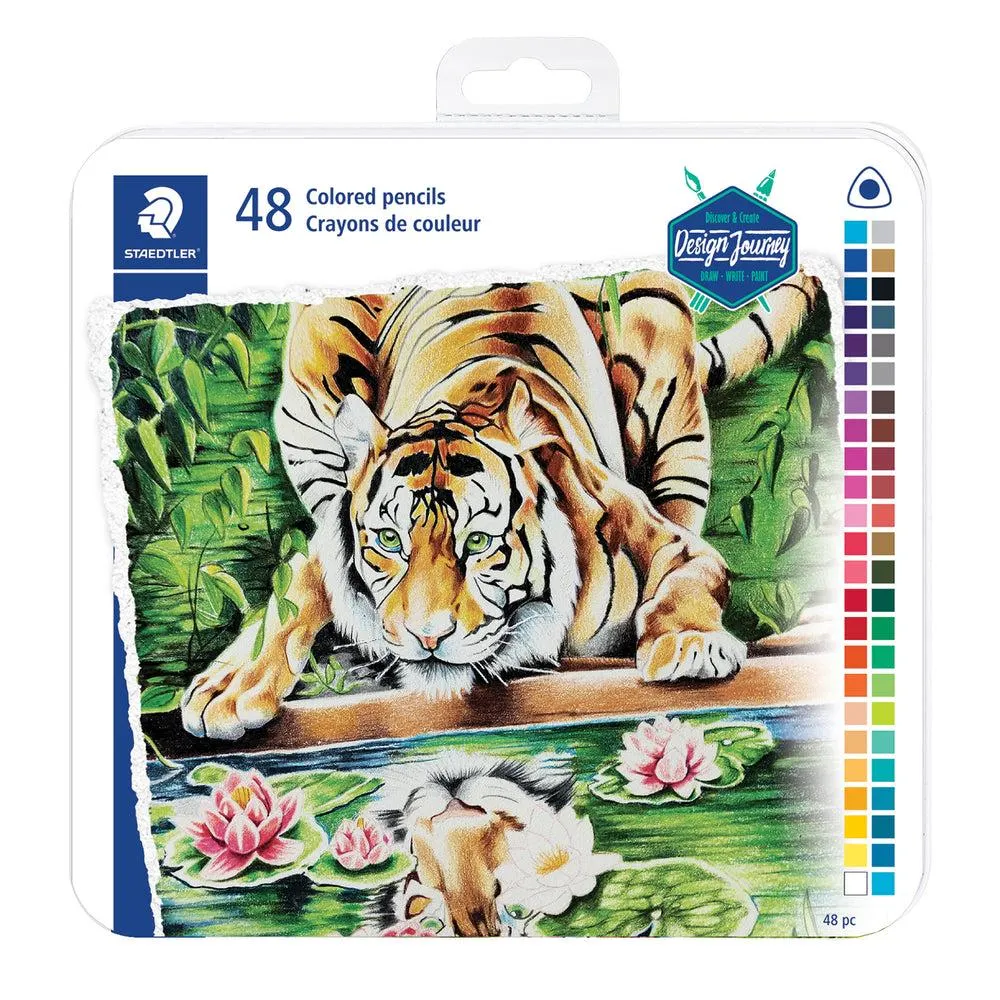 Staedtler - Crayons de couleur, couleurs assorties, paquet de 48