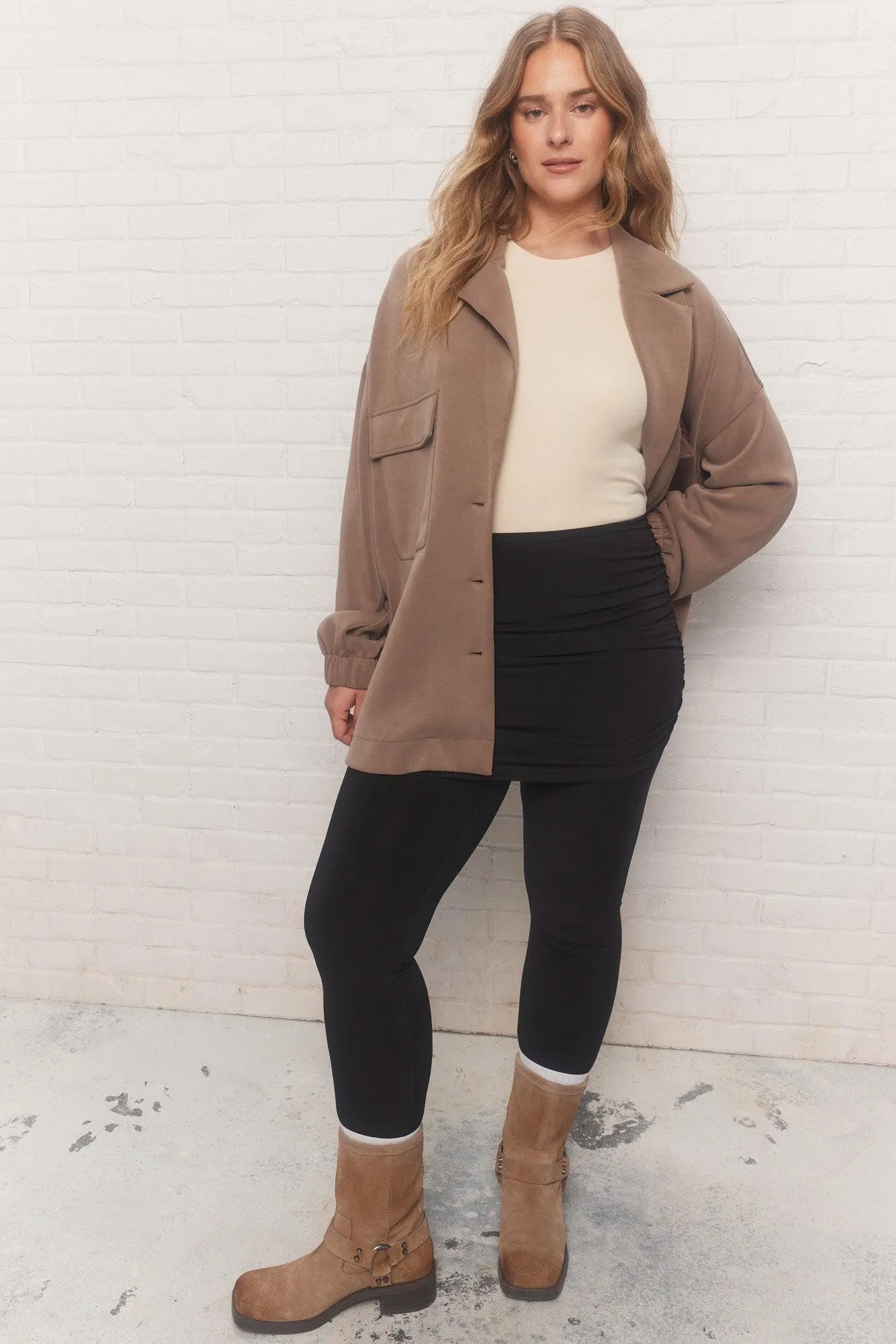 Mabel | Legging noir avec jupe intégrée