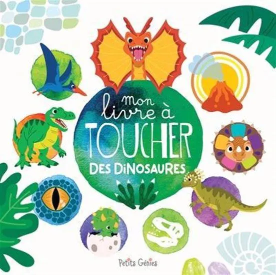 Mon livre à toucher des dinosaures