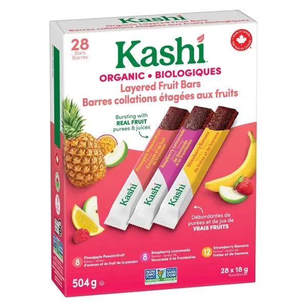 Kashi Layered Fruit Bars, 28 × 18 g