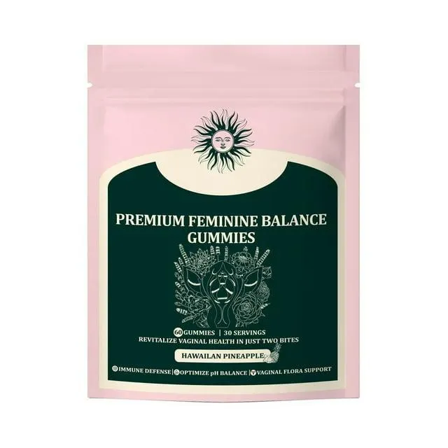Vital_Source Feminine Gummies- Feminine Balance Gummies for Women Health_Wellness Support - Vegan, Gluten-Free - Hawaiian_Pineapple - 60 Gummies - 1 pack