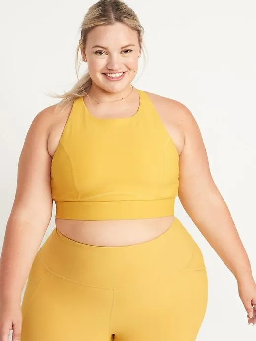 Medium-Support PowerSoft Racerback Sports Bra 2X-4X