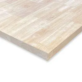 Panneau lamellés/collés en hévéa 1 1/2'' x 25 1/2'' x 96'' - Non fini
