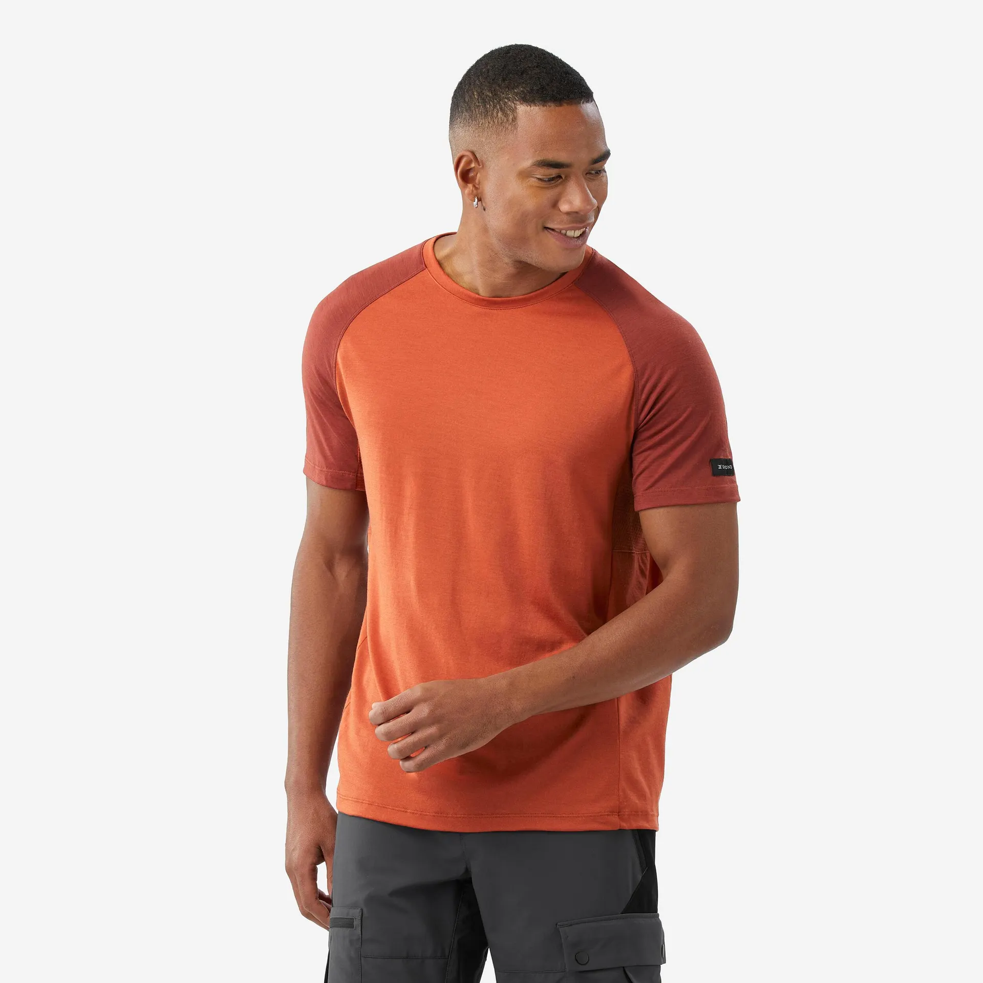 T-shirt de randonnée en laine mérinos homme