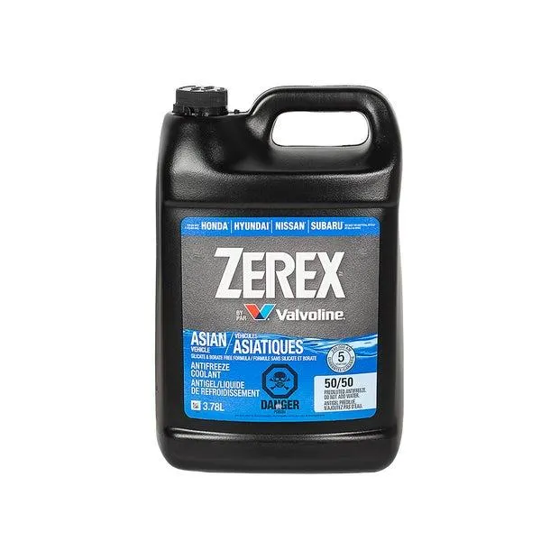 Antigel à radiateur prédilué Zerex bleu pour véhicules asiatiques 3,78 L