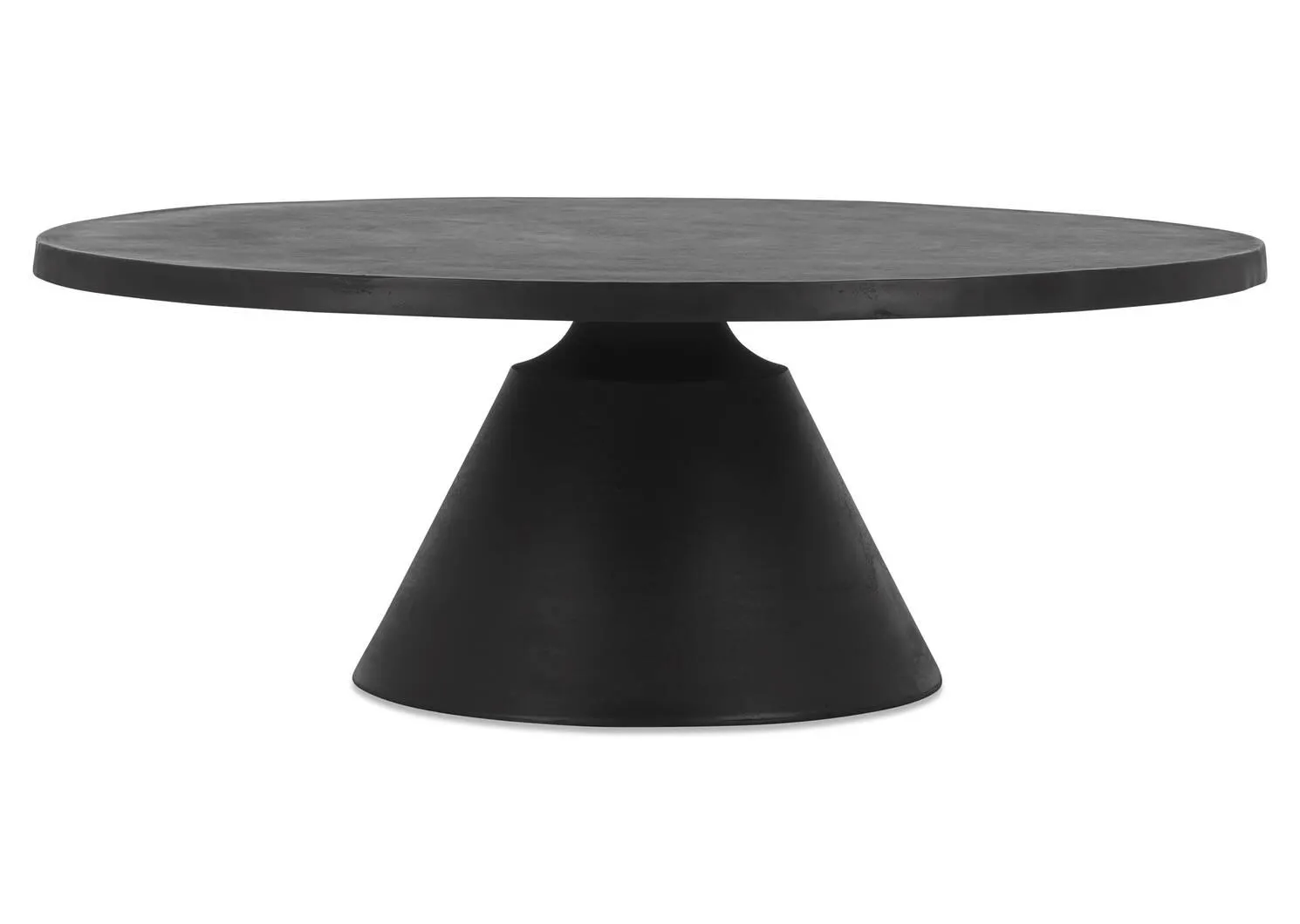 Table basse ronde Gershwin en métal recyclé