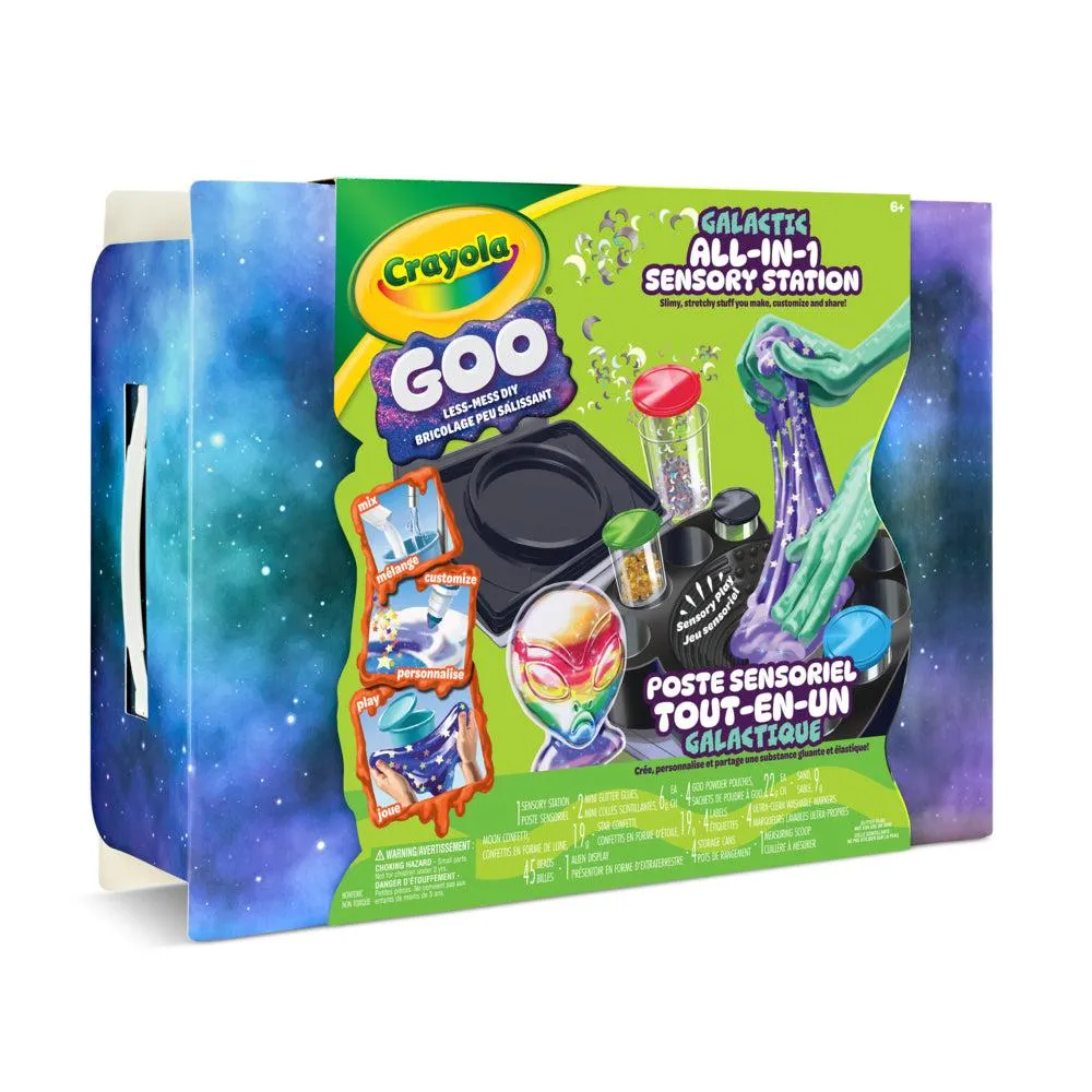 Crayola - Poste sensoriel tout-en-un Goo galactique