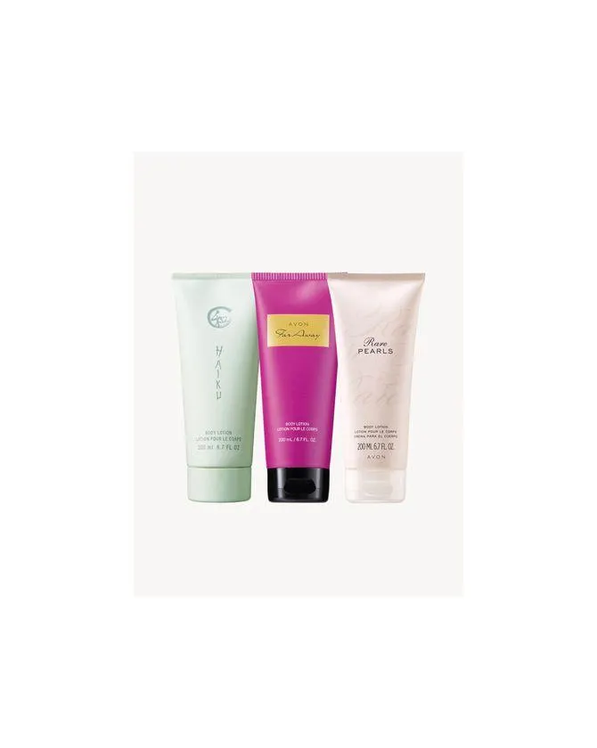 Trio lotions pour le corps parfumées