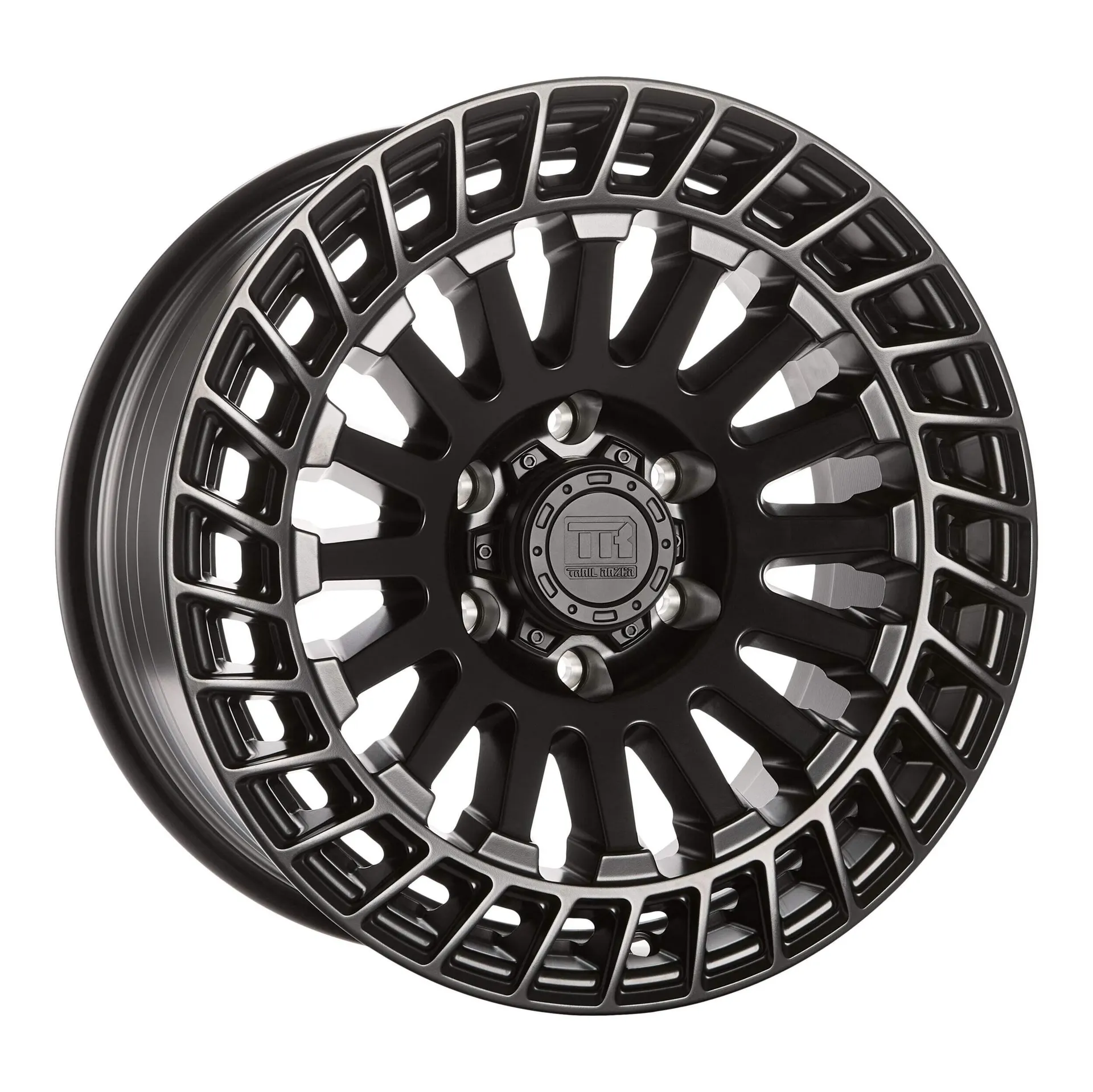 Roue en alliage Trail Razer Fury pour camion, noir satiné
