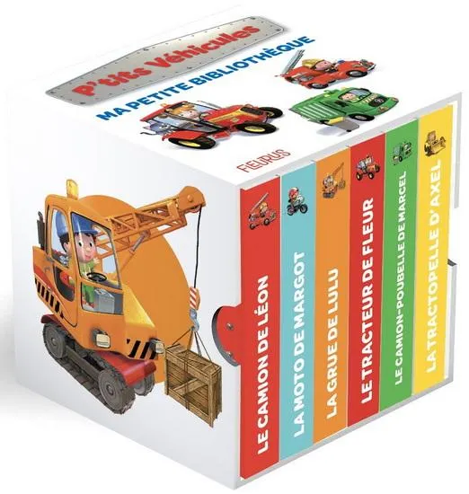 Ma petite bibliothèque P'tits véhicules Cof.