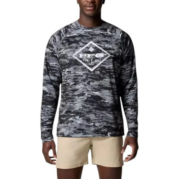 Chemise à manches longues PFG Super Solar Stream™ Graphic pour hommes