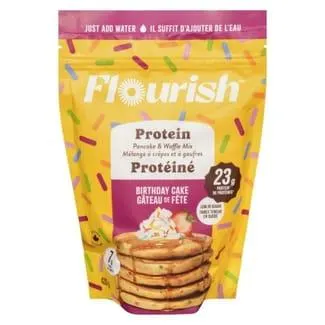 Mélange à crêpes et à gaufres protéiné gâteau de fête