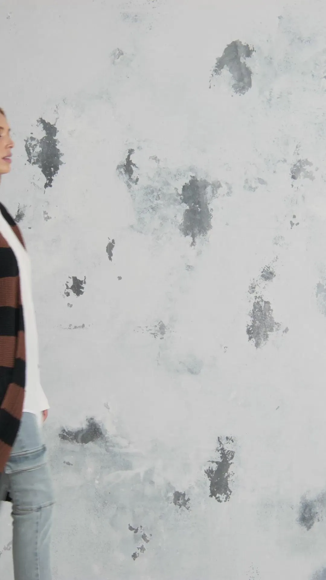 Celine | Long cardigan à rayures