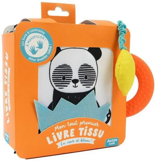 Mon tout premier livre tissu en noir et blanc !