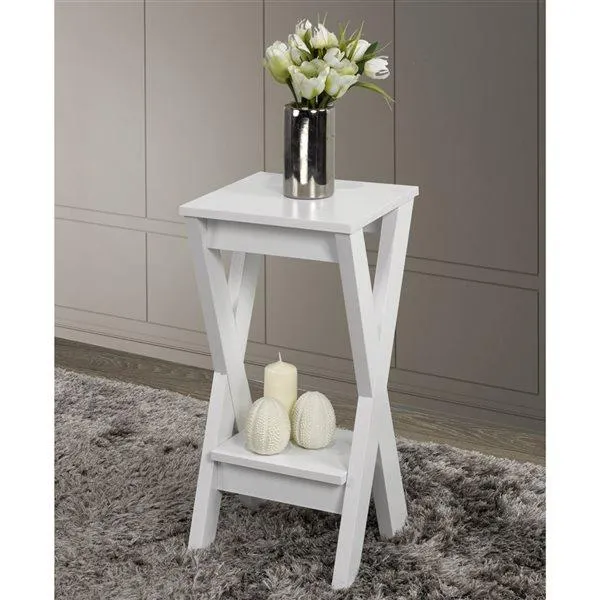 Table pour canapé carrée Ennis en bois blanc par Brassex