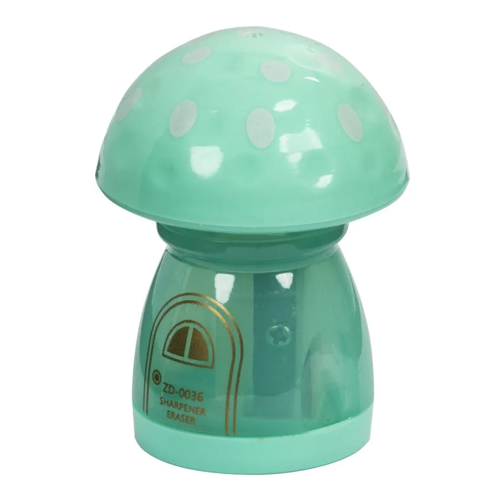 Pep Rally - Taille-crayon et gomme champignon - Jardin secret