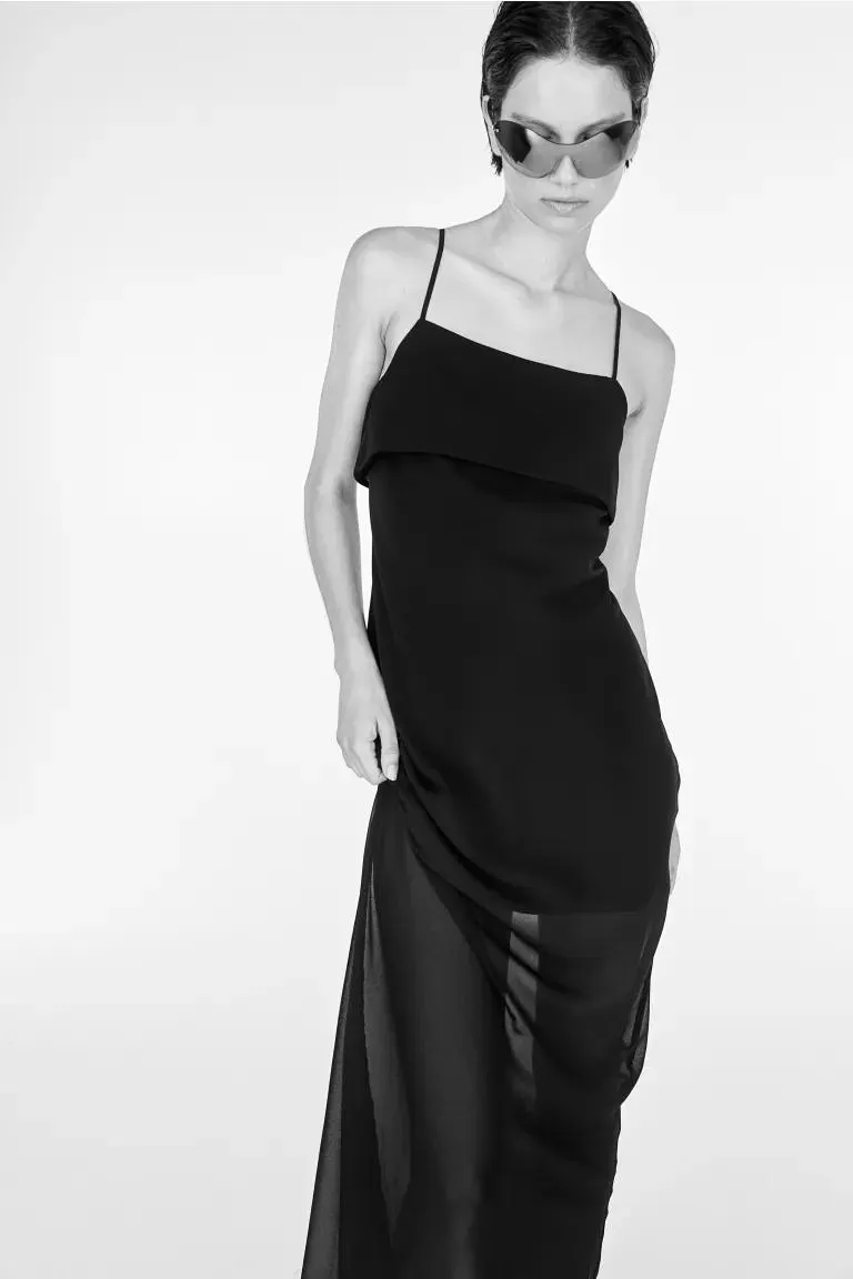 Sleeveless Chiffon Dress