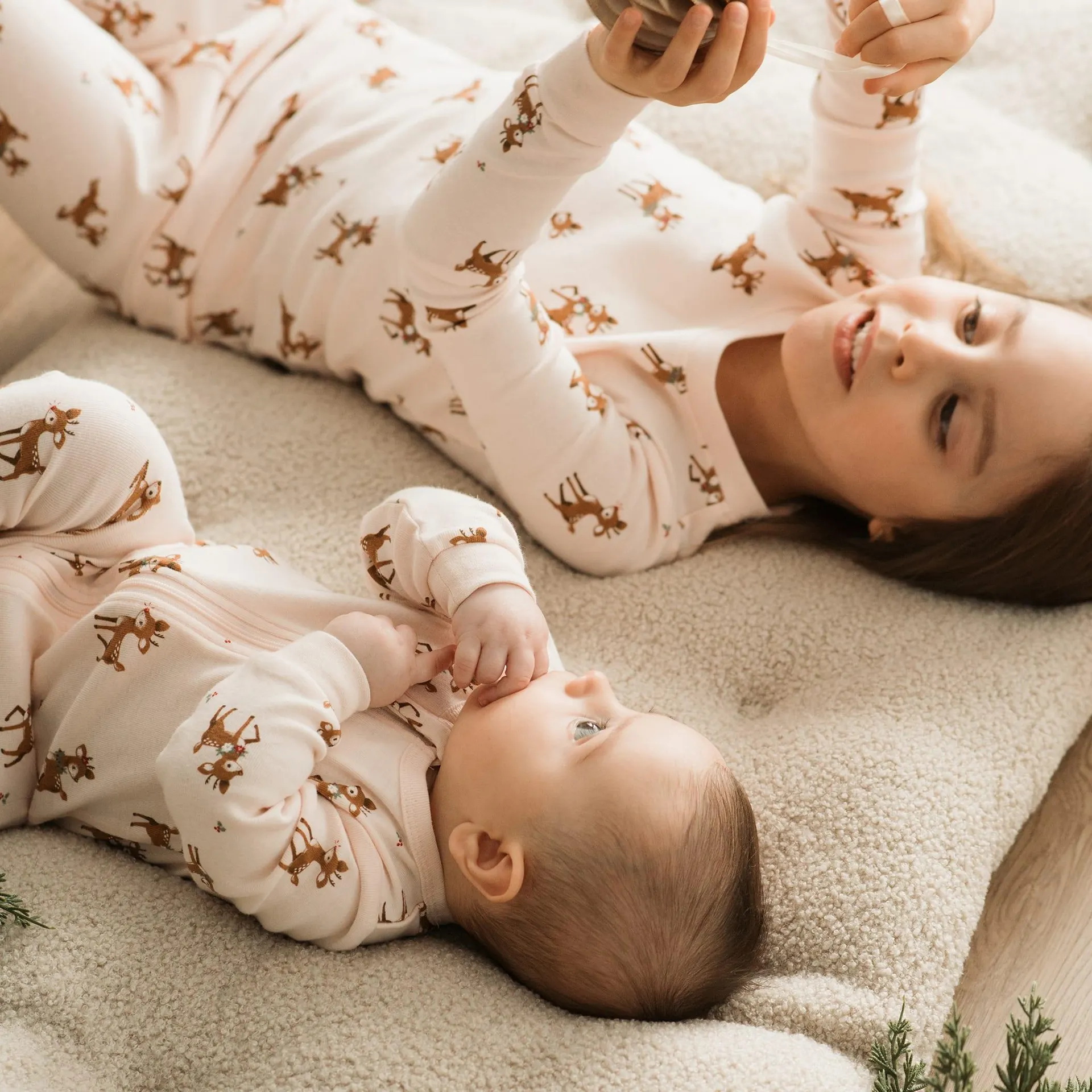 Reindeer Pajamas 0-24m