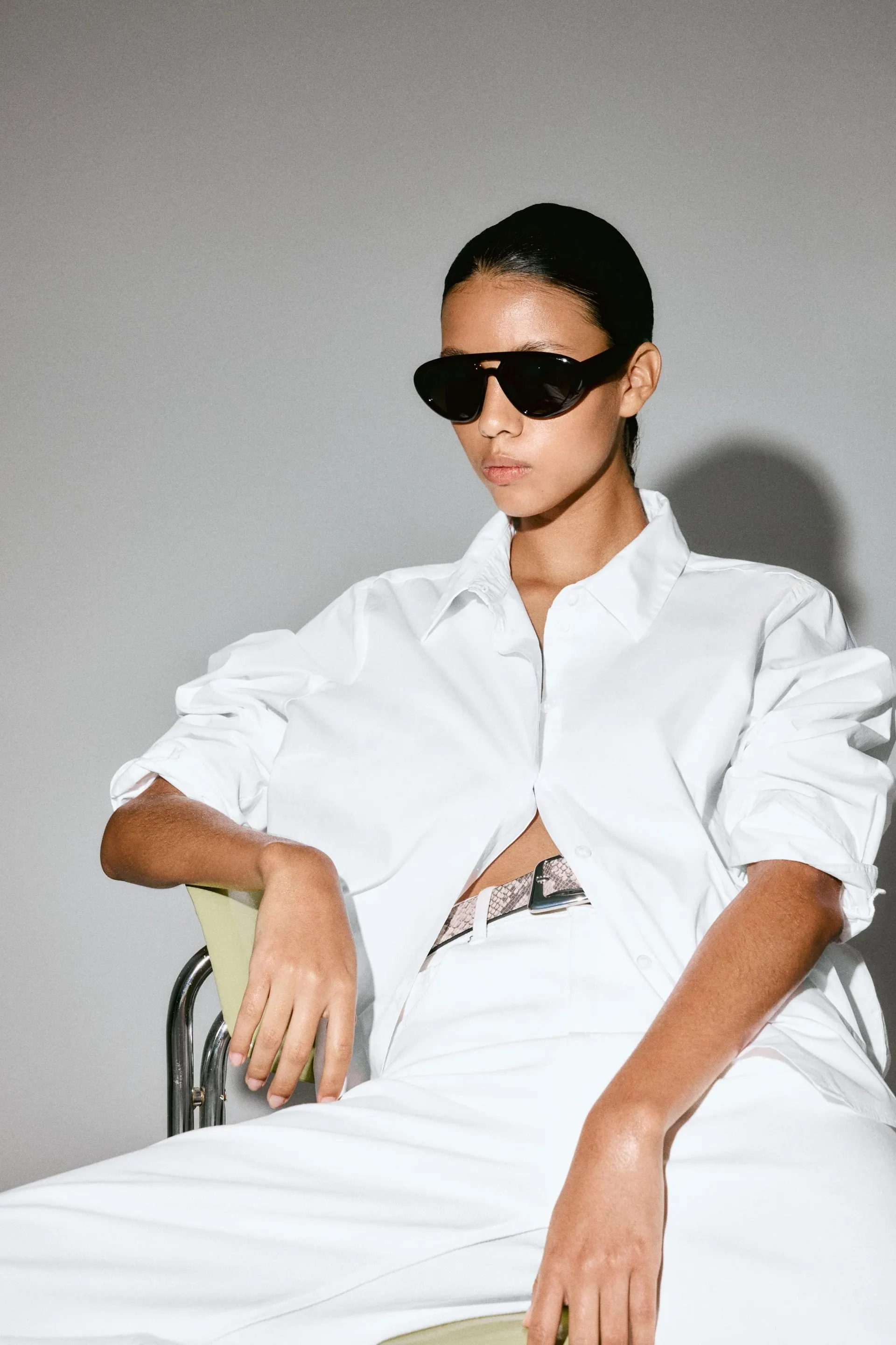 Chemise en popeline de coton