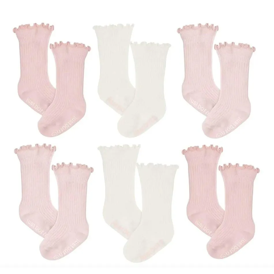Pink Socks 0-12m (6)