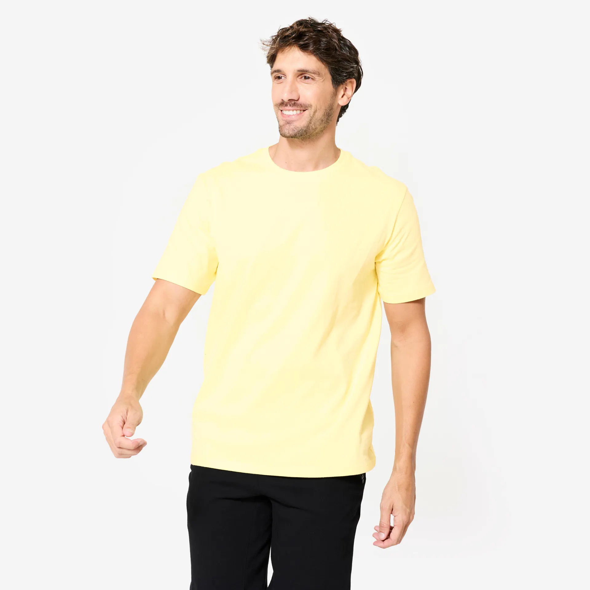 T-shirt de sport respirant homme – Regular 500 jaune