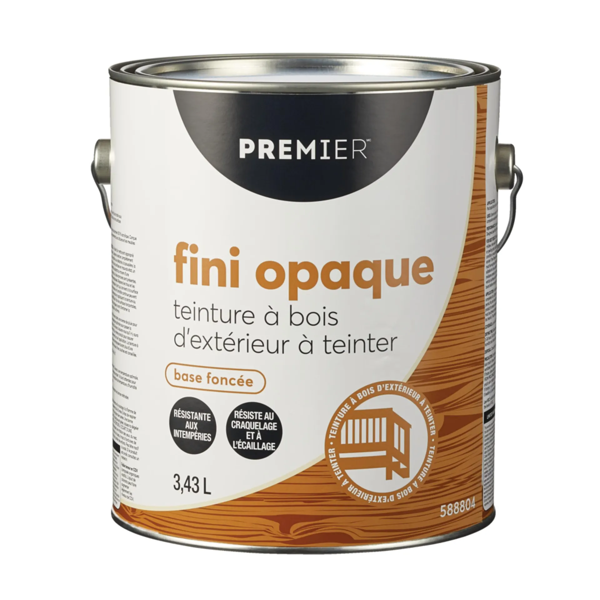 Teinture d'extérieur à teinter pour bois Premier, opaque