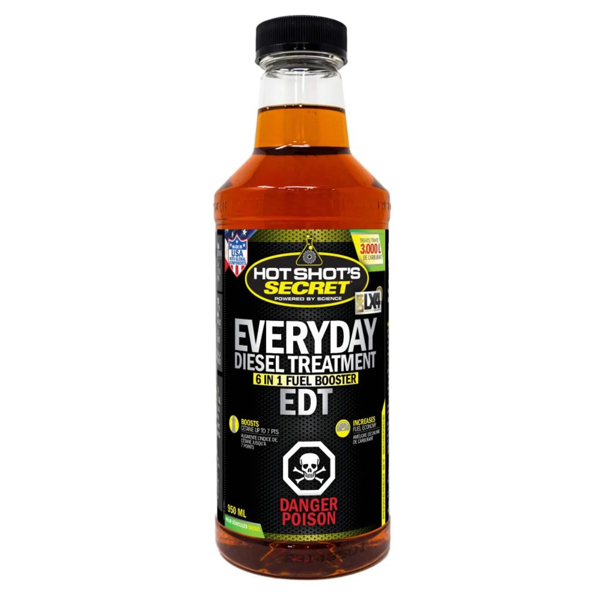 Traitement diesel quotidien Hot Shot's, additif de carburant 6 en 1, 950 mL