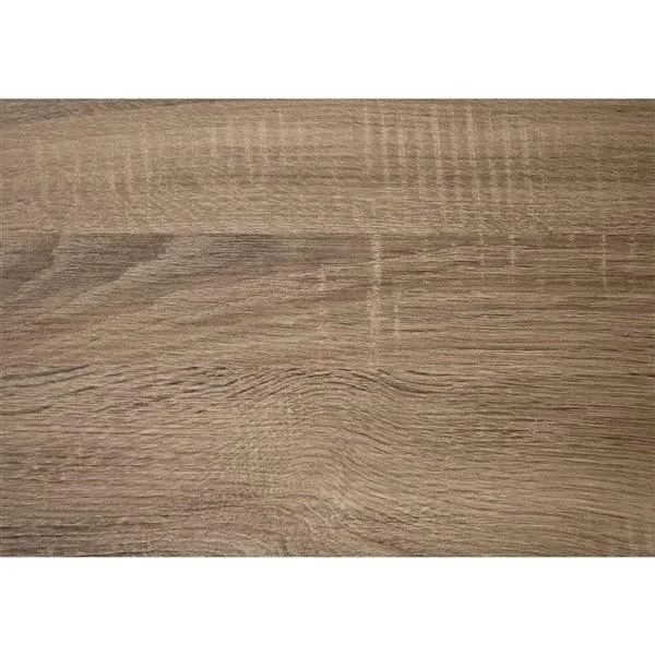 Table pour canapé Monarch Specialties rectangulaire en composite, effet de bois taupe foncé