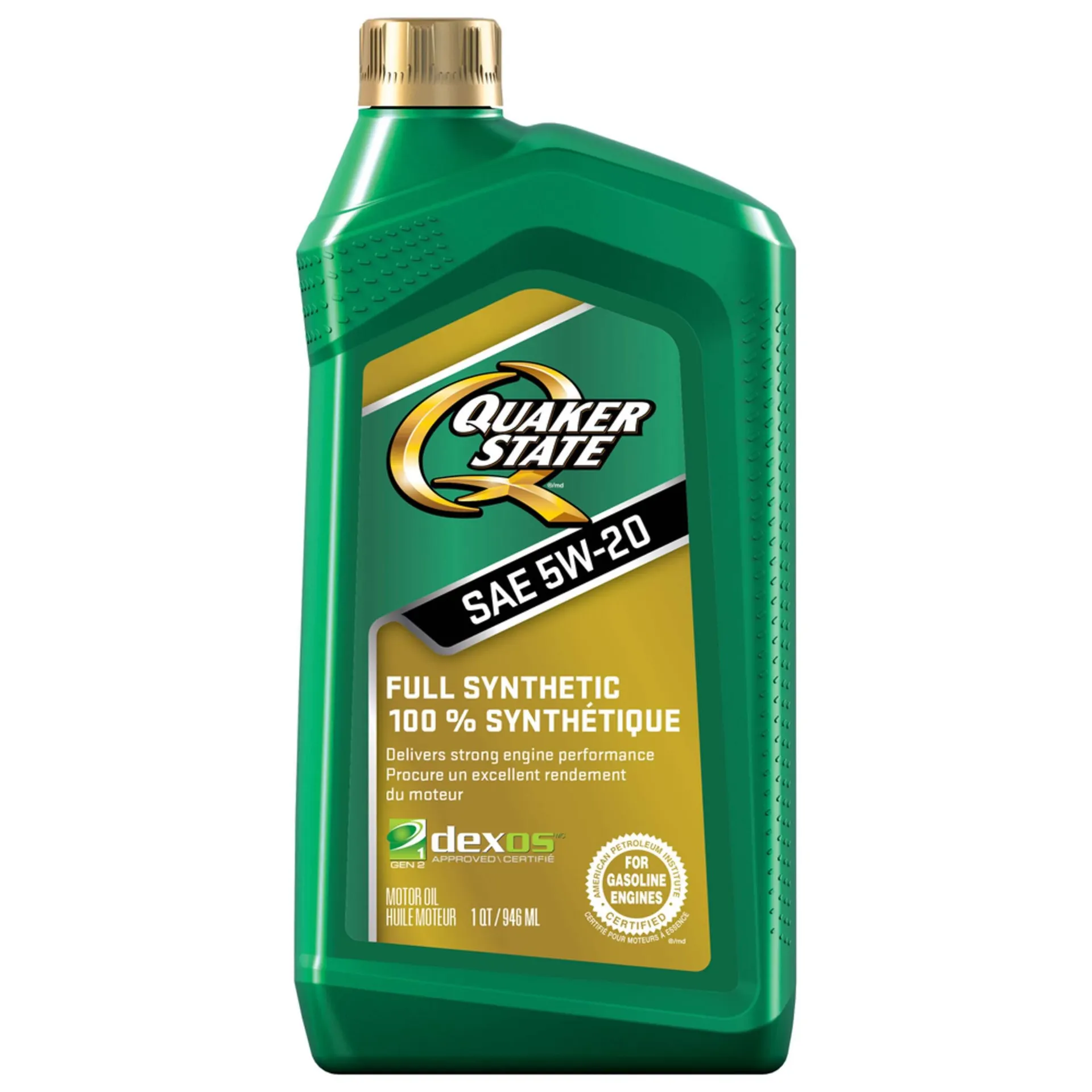 Huile moteur entièrement synthétique Quaker State, 5W20, 946 mL