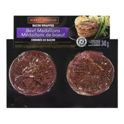 Bacon Wrapped Top Sirloin Beef Medallions