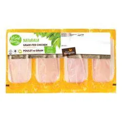 Boneless Grain-Fed Chicken Breasts, Value Pack, Naturalia
