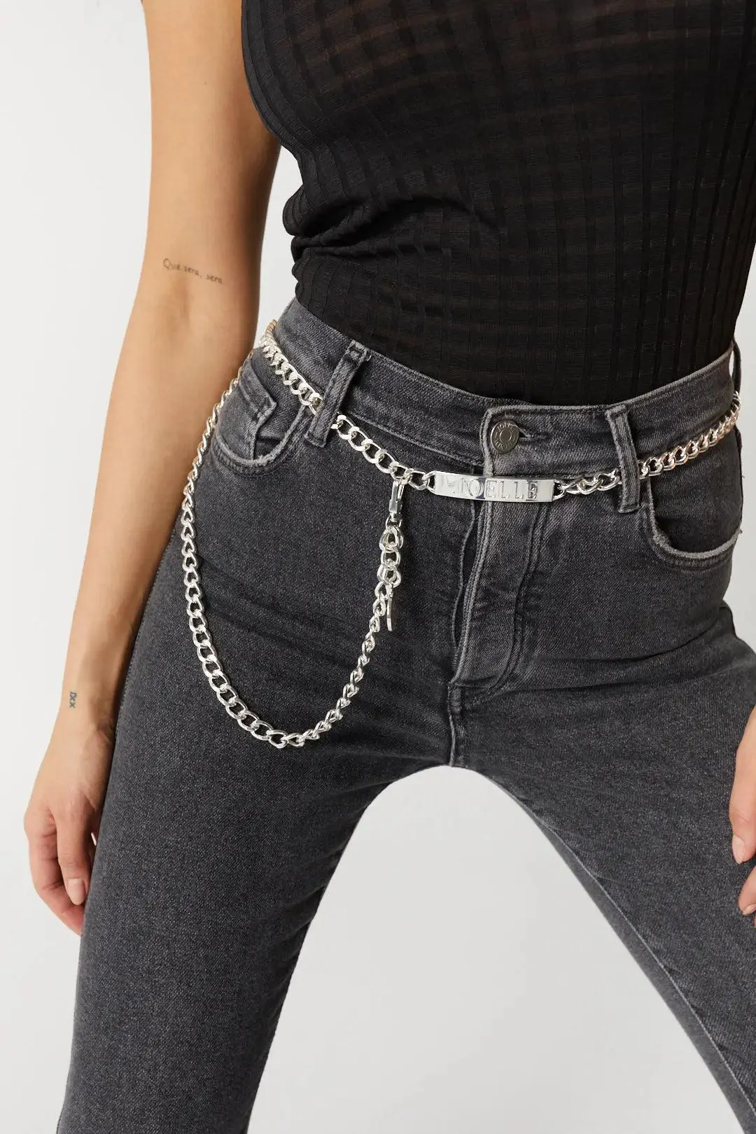 Ceinture en chaine argent | Corine