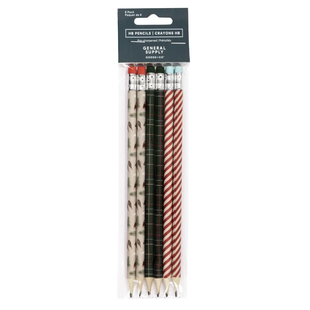 General Supply Goods + Co - Crayons à motif - Paquet de 6