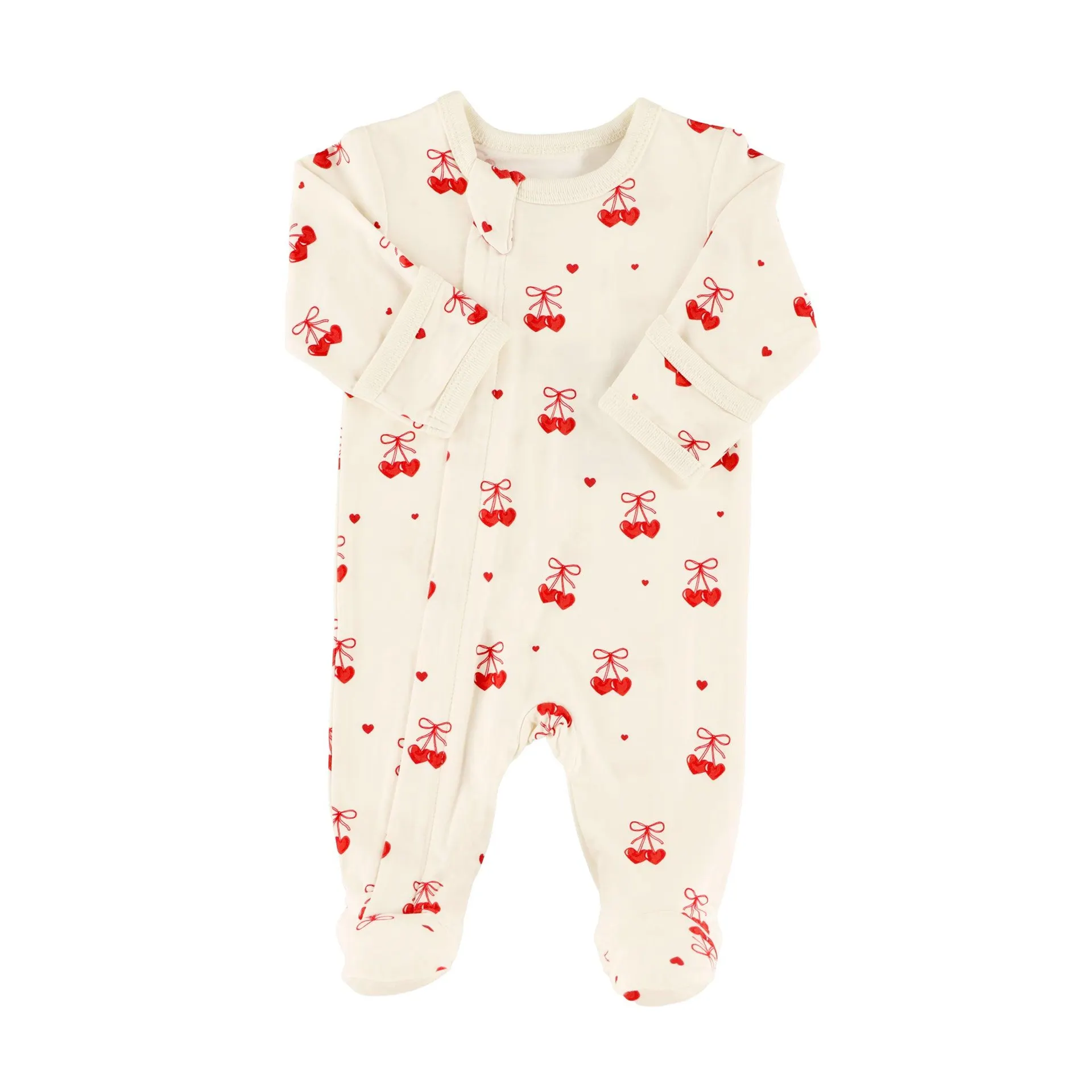 Hearts Pajamas 1-18m