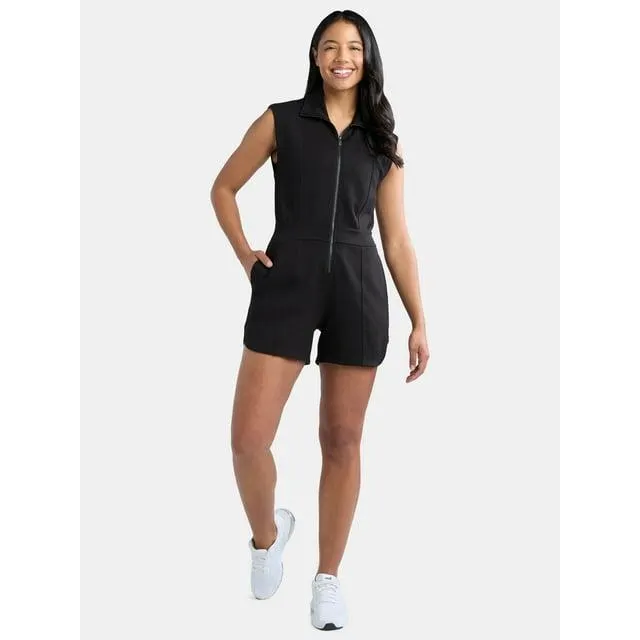 Avia Women's and Women's Plus Knit Romper, Sizes XS-4X
