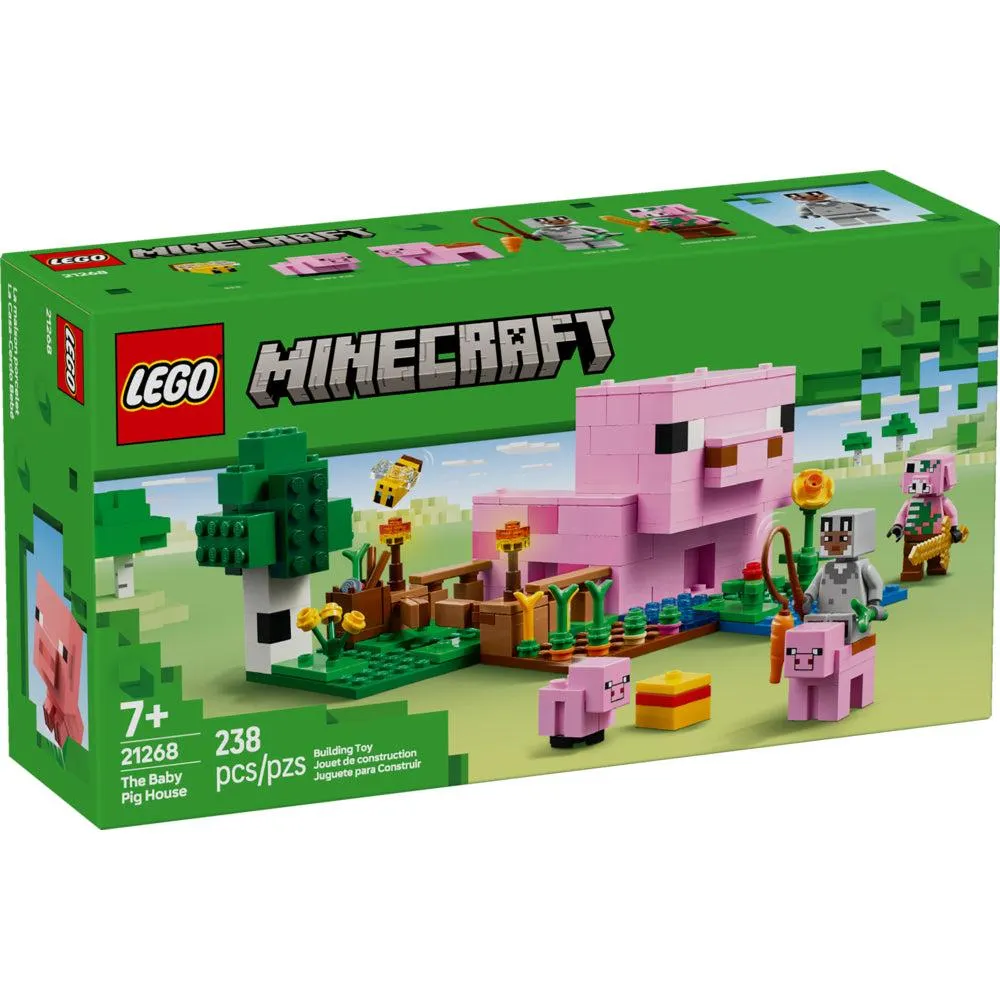 LEGO - Minecraft La maison du bébé cochon - 238 pièces