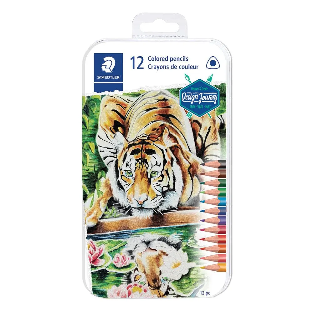 Staedtler - Crayons de couleur, couleurs assorties, paquet de 12