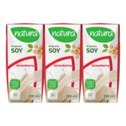 Strawberry Flavoured Organic Fortified Soy Beverage