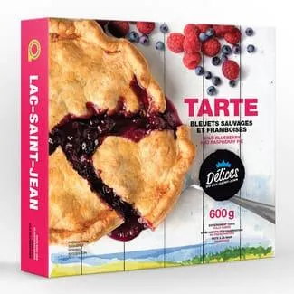 Surgelée - Tarte bleuets sauvages et framboises