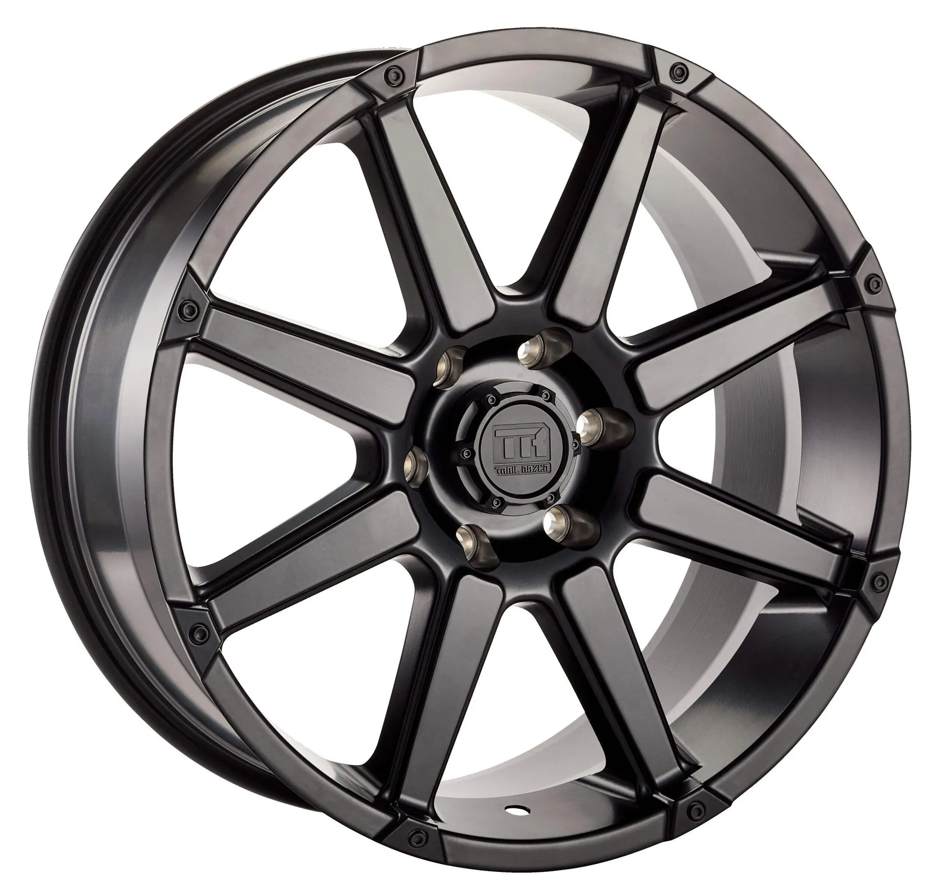 Roue en alliage Trail Razer Havoc pour camion, noir satiné