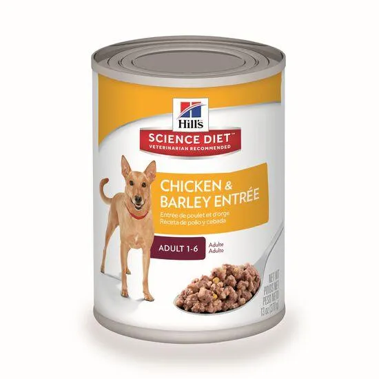 Entrée de poulet et orge pour chiens adultes 1-6, 370 g