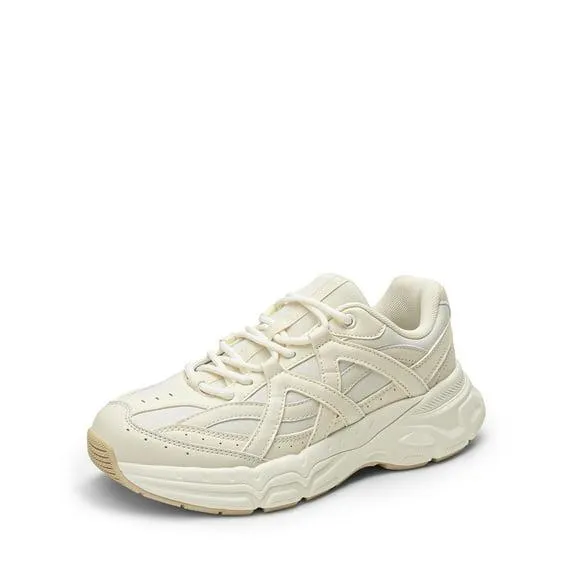 DREAM PAIRS Women's Y2K Retro Chunky Sneakers - Non-Slip Casual Walking Shoes | Thick EVA Midsole & Breathable Vegan Leather Upper for All-Day Comfort (Commuting, Travel, Running)