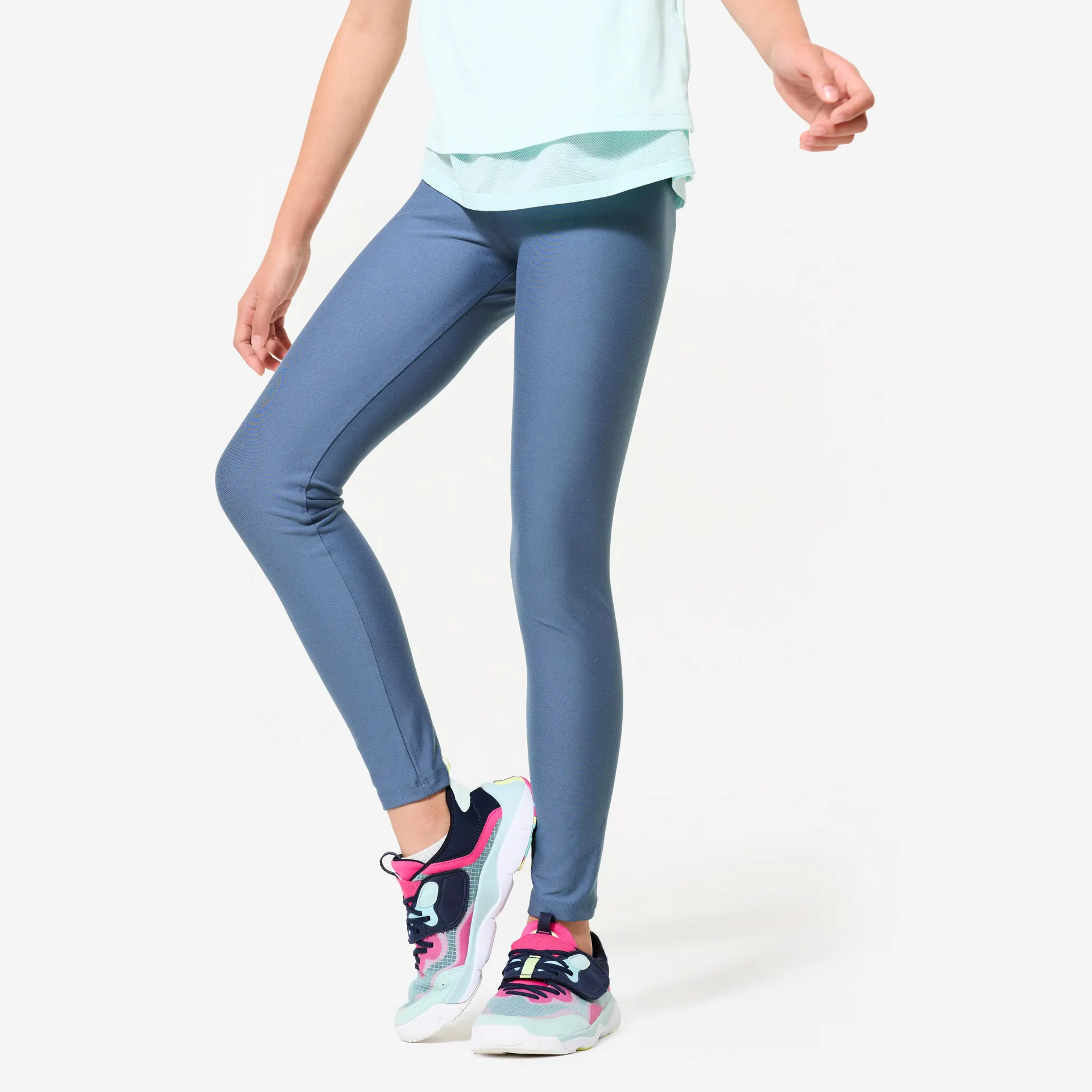 Legging d'entraînement enfant – S 500 bleu