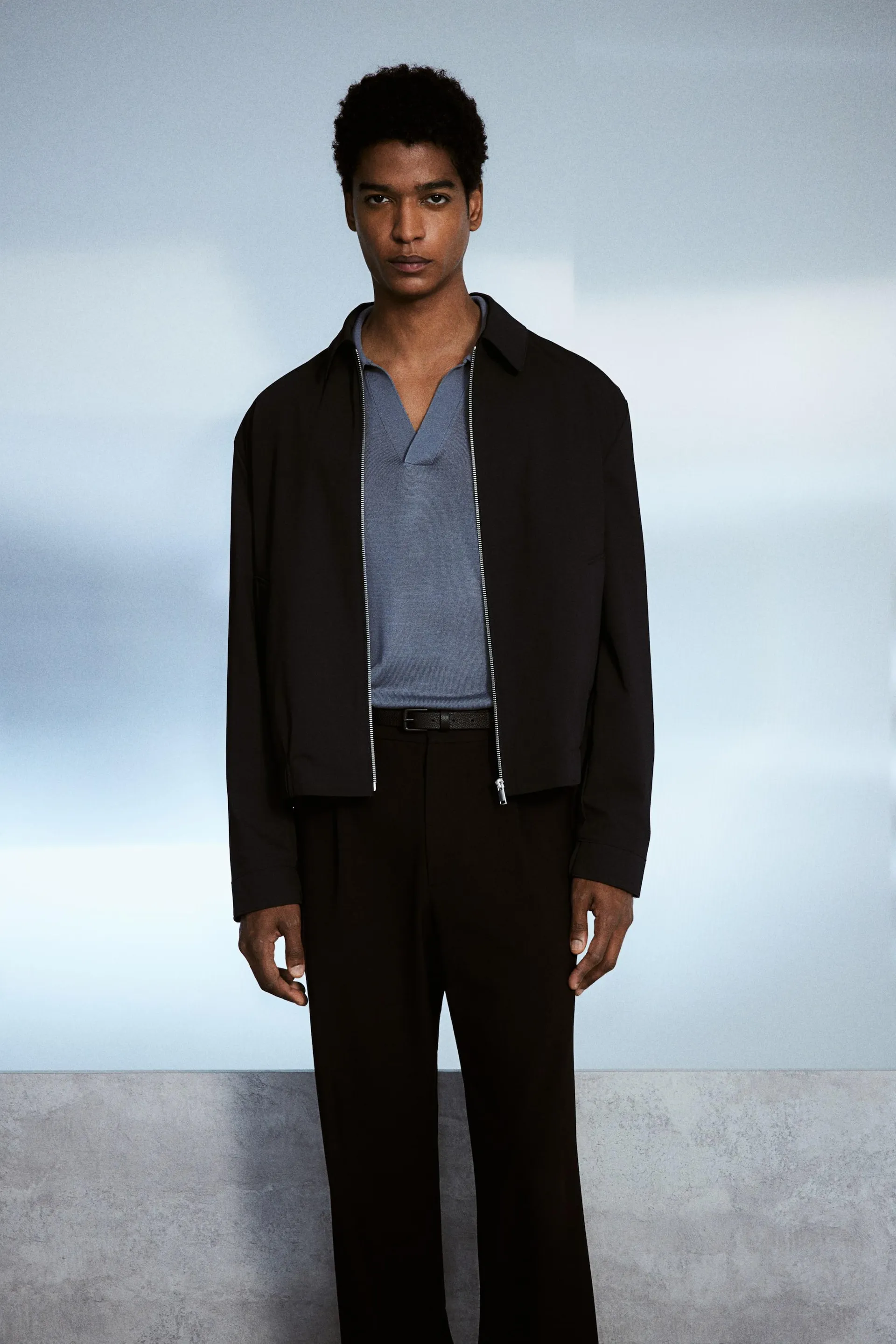 Veste coupe classique en sergé