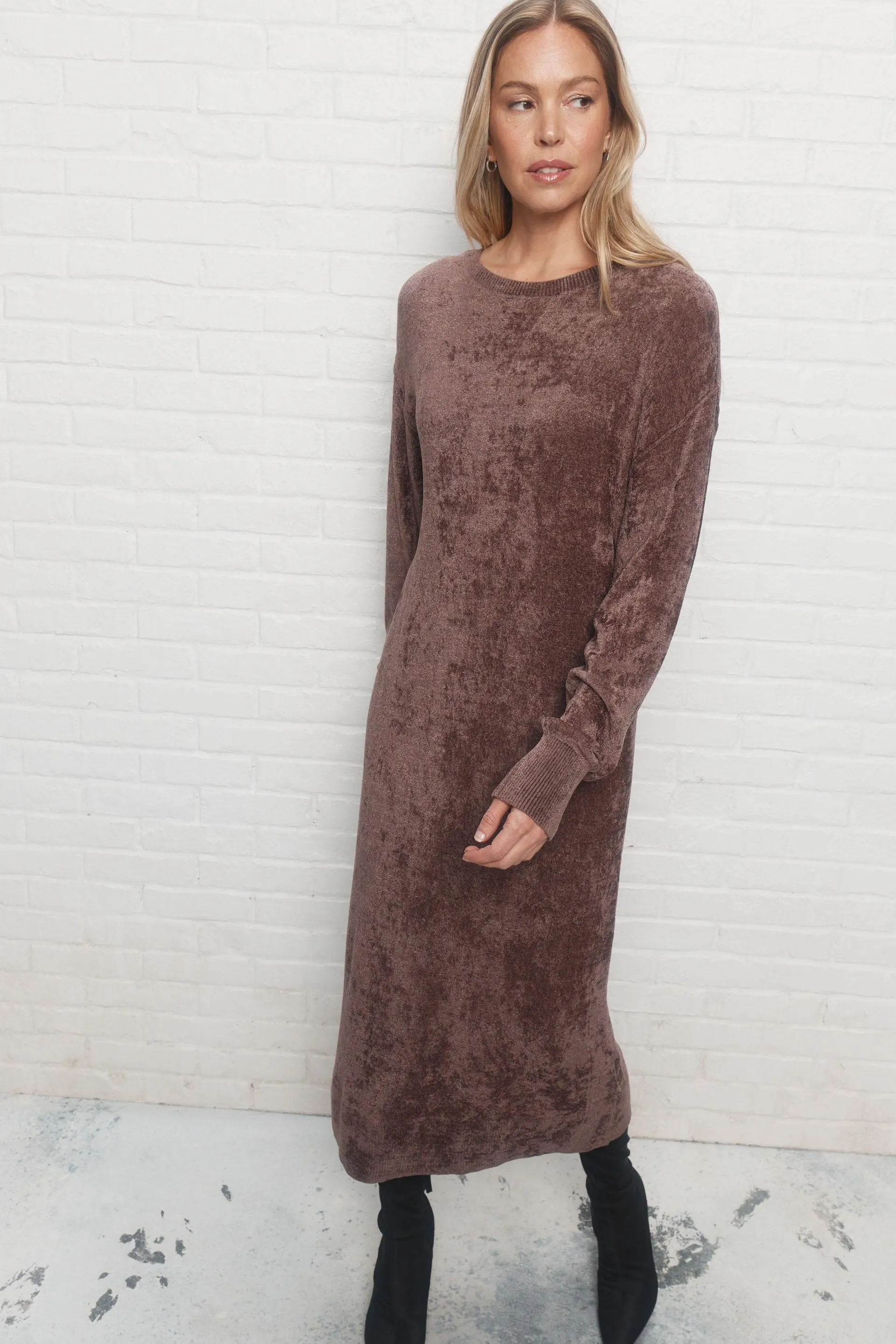 Elyane | Robe taupe